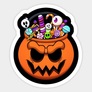 Halloween Trick Or Treat Candy Sticker